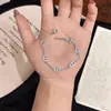 Elegante Pulseira de Porco Brilhante com Diamantes Inteiros em Estilo Francês para Mulheres, Simples e Versátil, Fashion, Luxo Leve, Joias de Alta Qualidade