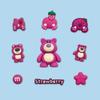 Serie Oso Fresa de Dibujos Animados Zapatos de Cueva Hebilla Lindo Creativo Dibujos Animados Funda para Teléfono Móvil Parche Adhesivo Suave Parche Estéreo de PVC