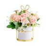 Soporte de flores chapado en oro de estilo nórdico, maceta de flores artificiales, decoración del hogar, adornos, regalos, arte floral para eventos transfronterizos.
