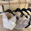 Camisola de Renda Personalizada Estilo Desejo Puro de Luxo Leve Sem Costura Integrada com Bojos Costas Bonitas Sexy Roupa Íntima Roupa Externa Camiseta Base