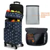 Bolsa de carrito retráctil bolsa de compras de supermercado plegable portátil Carrito de compras de rueda universal compras de comestibles carrito de arrastre para el hogar camping