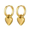 Pendientes Nuevos con Colgante de Corazón de Diseño Exquisito, Clips para Orejas de Moda y Elegantes, Pendientes Versátiles de Lujo Ligero Estilo Coreano al por Mayor