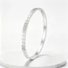Pulseira de Aço Titânio, Elegante e Simples, Banhada a Ouro 18K, Estilo Europeu e Americano, Pulseira de Aço Inoxidável com Zircônia em Forma de Losango para Mulheres, Atacado Transfronteiriço
