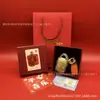 Chaveiro de Ouro Puro 999 Riqueza Garantida Pingente de Bolsa Dourada Decoração Live Tiktok Pequeno Presente Atacado