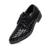 Zapatos de Cuero de Moda para Hombre 2026 Talla Grande Zapatos Formales para Hombre Primavera con Cordones Puntiagudos Zapatos Individuales para Boda