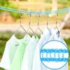 Tendedero sin perforaciones Tipo valla exterior A prueba de viento Antideslizante Cuerda gruesa Balcón Cuerda para ropa de viaje