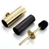 Conjunto de Suporte para Escova de Banheiro de Aço Inoxidável 304 Banheiro Piso Suporte para Escova de Banheiro Desodorante Preto Transfronteiriço