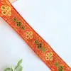 Cinta de Bordado de Hilo Dorado y Plateado de 2 cm Estilo Étnico Trébol de Cuatro Hojas Jacquard Ropa Bolsas Accesorios para el Hogar Manualidades DIY