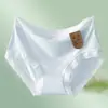Ropa Interior de Seda Helada de Verano para Mujer de Cintura Media Sin Costuras Pantalones de Máscara de Seda Pantalones Briefs Sexys de Chica Estudiante Japonesa