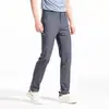 Calça Masculina Casual de Softshell Resistente à Água, Fina para o Verão, para Uso Externo, Secagem Rápida, Respirável, de Perna Reta, Longa, para Comutador de Negócios