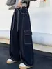Jeans de Nuevo Estilo Otoñal para Niñas (Talla mediana a grande) Ropa para Niños Niñas Rayas Ropa de Trabajo Jeans Elegante Versátil Moderno
