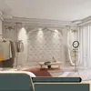 Tela de fondo de pared para estudio de transmisión en vivo de celebridad de Internet 3D sala de estar sofá tienda de ropa dormitorio papel tapiz fondo europeo pared de fondo papel tapiz