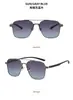 Óculos de Sol Polarizados Tendência Hipster Europeu e Americano para Dirigir Proteção Solar Proteção UV Masculino Outdoor Ponte Dupla Aço Inoxidável Óculos de Sol
