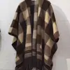 Chal vintage de estilo francés con flecos y abertura lateral, pintura a tinta, para mujer, abrigo capa engrosado para otoño e invierno, bufanda chal para fotos de viaje