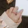 Anillo de Amor Japonés y Coreano ins para Mujer Nicho Alta Gama Moda Lujo Ligero Estilo Frío Anillo de Dedo Abierto Venta al por Mayor