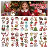 Pegatinas Navideñas Populares en Varios Estilos, Pegatinas de Tatuaje de Regalo de Navidad, Pegatinas en Rollo, Pegatinas Navideñas