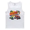Colete de verão 2023 para crianças estilo coreano algodão casual base camisa suor absorvente açúcar guo frutas esportes meninos sem mangas undershirt