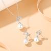 Mori aretes de botón de perla albaricoque de plata esterlina 925 para mujer, aretes de borla con cuentas de hoja de ginkgo, diseño nicho, joyería para la oreja ins