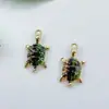 Accesorios de Joyería Colgante de Tortuga Colorida DIY Transfronterizos Colgante de Pulsera Aleación Accesorios de Gota de Aceite Pendientes Colgantes