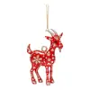 Nuevo producto transfronterizo: Adornos lindos de cabra de dibujos animados para coche para Navidad, decoraciones de árbol de Navidad y decoración del hogar