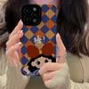 Adecuado para Diamond Popular Iphone13/14Promax Apple 12/11 Caricatura Funda para Teléfono Móvil 15 Todo Incluido XS Suave 7P