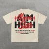 Y2K Hip Hop T-Shirt Harajuku T-Shirt Curta Gótico Street Wear Moda Masculina e Feminina Punk Casual Algodão Camiseta Solta