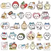 60 Pegatinas de Dibujos Animados, Lindas Expresiones Jiikawa, Decorativas para Botellas de Agua, Teléfonos Móviles, Pequeñas Pegatinas Mochi