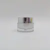Frasco de Acrílico Spot 10g Frasco Creme Tampa Galvanizada Transparente Frasco Redondo Reto Frasco para Creme Cosmético Frasco para Creme para Olhos Frasco para Creme Anti-acne