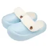 Pantuflas de Algodón Desmontables con Suelas Gruesas, Impermeables, Modelo Nuevo Invierno 2026 para Mujer, Adecuadas para Uso en Interiores y Exteriores, Cálidas y Felpudas
