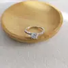 Anel Coroa de Quatro Garras Marquise de Prata Esterlina S925 Luxo Leve Anel de Moissanita de 1 Quilate para Mulheres Fabricante Atacado Transfronteiriço