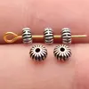 4,7X4,7X2,9Mm, Diâmetro do Furo Aproximadamente 1,2mm, 0,23g, Multicolorido, Padrão de Pétalas Radiais, Miçangas com Furo Pequeno