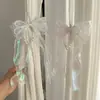 Abrazaderas para Cortinas con Lentejuelas de Sirena Perla y Lazo Estilo Francés Abrazaderas Nórdicas Decoración de Hebilla de Cortina Estilo Princesa