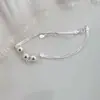 Pulseira de Bolas Multicamadas Estilo Coreano, Joia Versátil de Luxo Leve Exclusiva de Nicho, Design Simples Estilo Ins para Mulheres