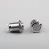 Interruptor de botón pulsador metálico de 12 mm auto-retorno auto-bloqueante sin luz Mini Impermeable interruptor pequeño equipo de fuente de alimentación modificación industrial