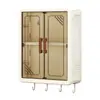 Gabinete de almacenamiento para baño Montaje en pared sin taladro Estante de almacenamiento con puerta de gabinete magnética Estante para baño en casa Plegable