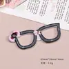 Accesorios de Resina para Manualidades de Dibujos Animados Joyería Lazo Gafas Pegamento de Crema Pasador Funda de Teléfono Móvil Hebilla de Zapato Llavero Colgante