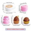 Taza Impresa en 3D Transfronteriza Clicker para Cupcakes Botón Clicker para Alivio del Estrés Juguete para la Punta del Dedo Colgante para Llavero