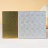 Fábrica de Origen Tablero Cuadrado Corrugado para Pastel con Borde Envuelta y Papel de Aluminio Blanco en la Parte Trasera, Caja de Regalo para Postres Personalizada
