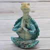 Adorno de Tortuga de Resina Meditación Yoga Tortuga Marina Decoración de Escritorio Hogar Jardín Regalo Creativo Nuevo Estilo Premium