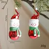 Nuevos Productos Transfronterizos: Bastones de Caramelo Navideños, Caramelo Decorativo Pintado Galvanizado, Adornos para Árbol de Navidad