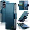 Compatible con Samsung Z Fold 8 Ultra, funda de teléfono con ranura para tarjeta, tapa abatible con cierre magnético para Fold7, funda con protección antirrobo