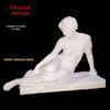 Estátua de gesso de mulher de meia-idade Material de pintura geométrica do corpo de mulher francesa Escultura de decoração de casa modelo feminino