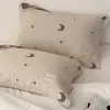 Par de Toallas Almohada de Gasa de Cuatro Capas Estilo Coreano Femenino Todo Algodón para Uso en Casa, Toalla Acolchada para Almohada de Adulto Individual