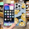 Funda de Teléfono Linda de Psyduck Estilo Anime Japonés para Apple 16 Pro, iPhone 17 Funda de Espejo Acrílico