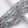 Joyería Hecha a Mano Accesorios DIY Cuentas Sueltas de Cristal Al por Mayor 6-10mm Chapado 96 Caras Cuentas de Tierra Cuentas de Cristal Disco