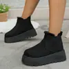 Outono 2026 Novo Tamanho Grande Botas Casuais Confortáveis para Mulheres Estilo Europeu e Americano Fashion Botas para Exterior Tamanho Único