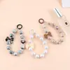 Cadena de Cuentas de Colores con Lazo Cadena para Funda de Teléfono Móvil DIY Cadena de Cuentas Degradadas Corazón de Melocotón Cadena para Teléfono Móvil Tono Vibrante Cadena para Teléfono Móvil