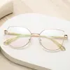 Comercio Exterior Nuevo Sudamericano Metal Anti-Luz Azul Ultraligero Montura de Gafas Moda Metal Miopía Montura de Gafas de Metal