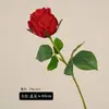 Em Estoque Flor Artificial de Rosa Hidratante Haste Única Decoração de Casamento Flor de Seda Arranjo de Flores para Casa Adereços para Fotografia Atacado