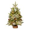 Navidad Decorativo Cristal Árbol de Navidad Bolsa de Material DIY Adornos Pequeños de Escritorio para el Hogar Decorativo Venta al por Mayor